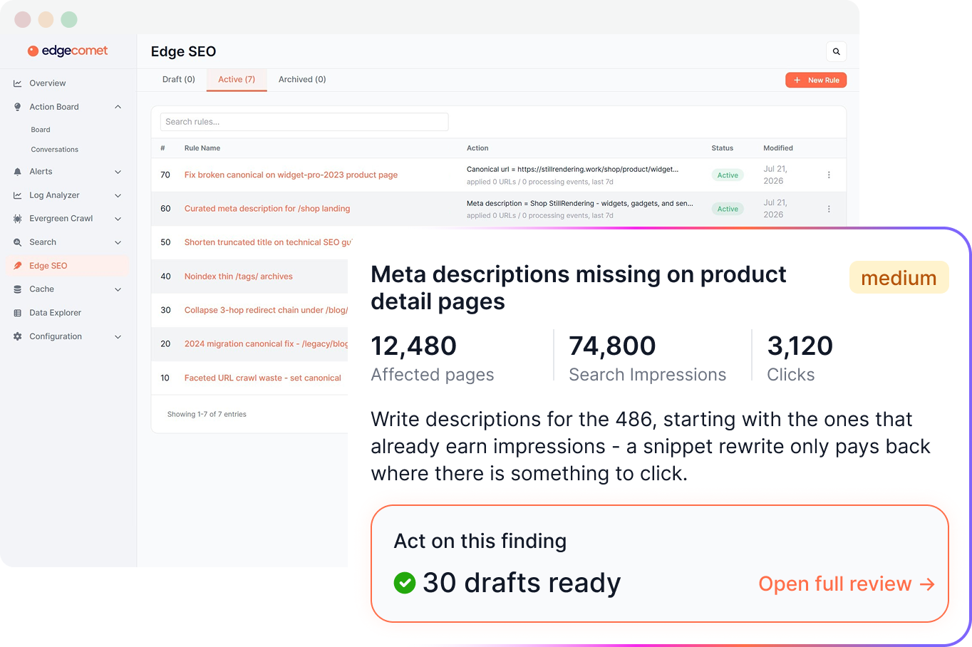 Take technical SEO fixes live with Edge SEO Platform