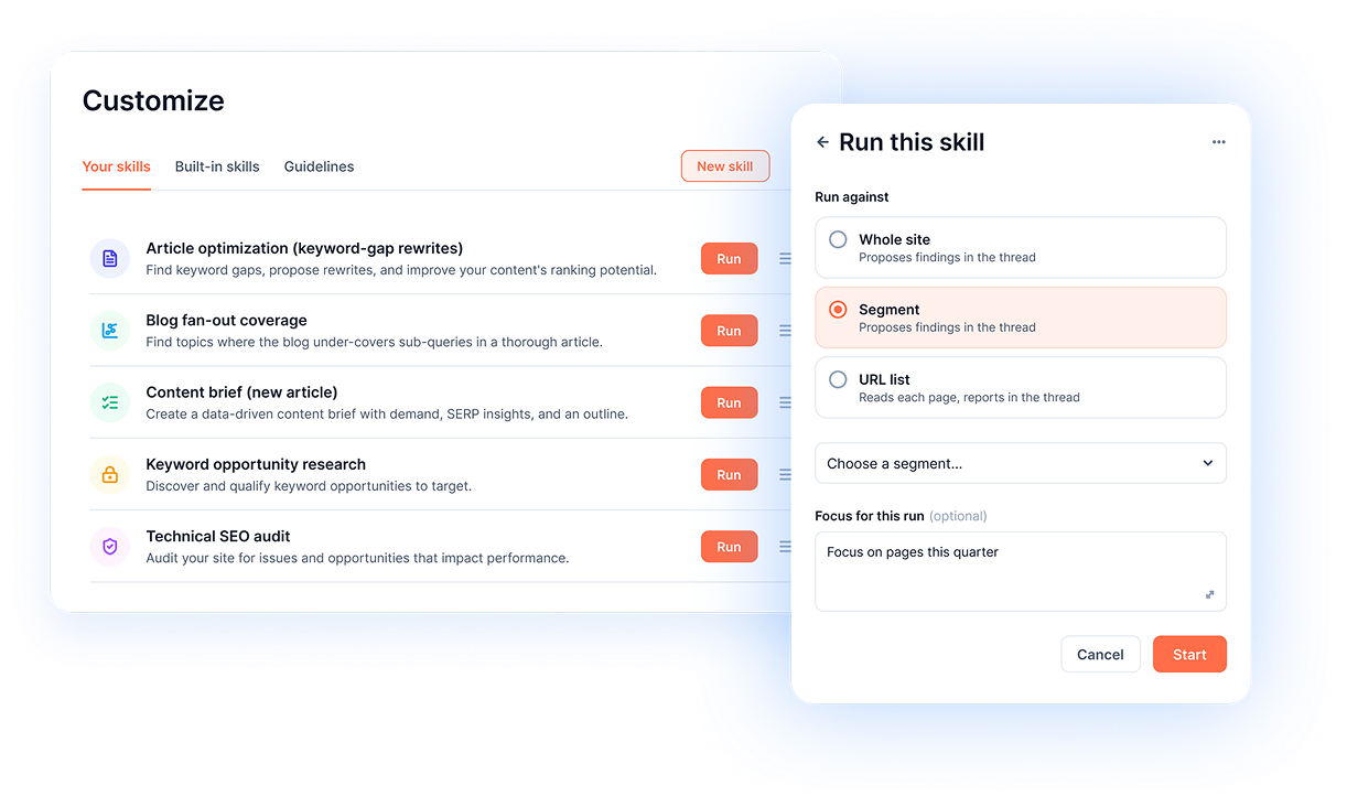 Automate repeatable SEO workflows
