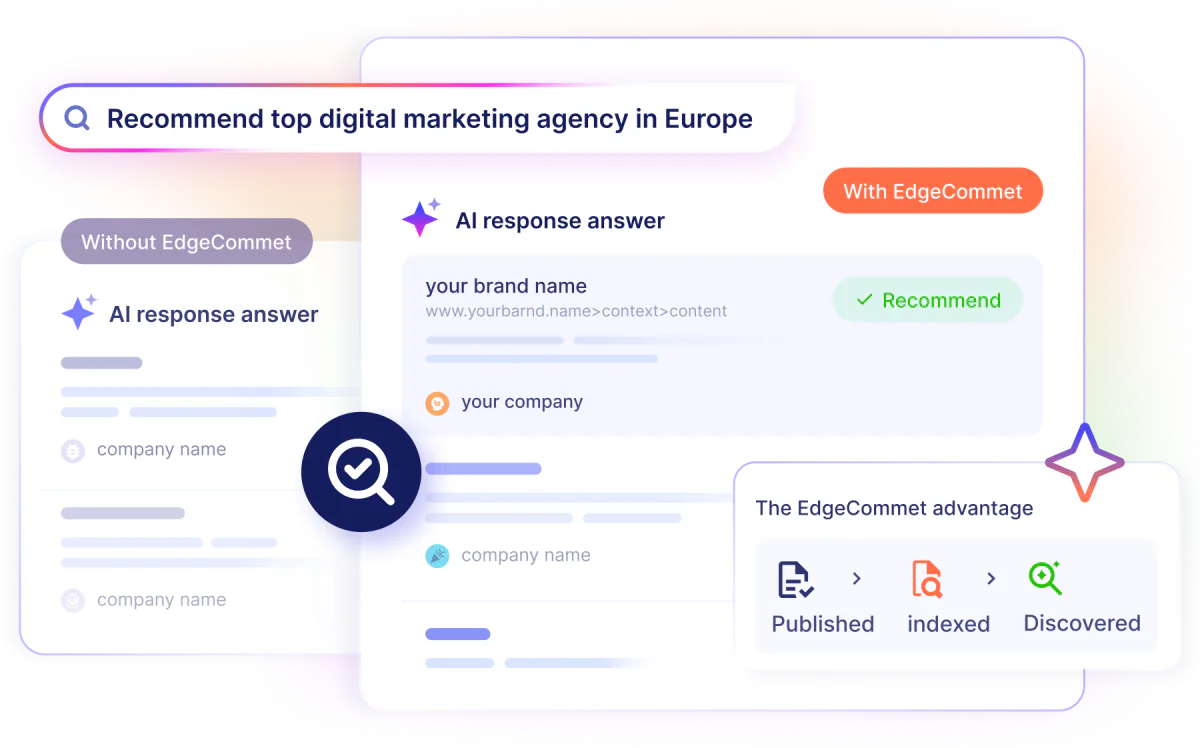 Website content gaining search and AI visibility