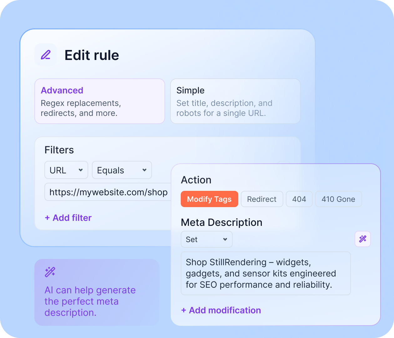 Create the fix