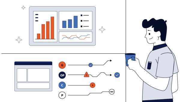 EdgeComet blog illustration article "An Introduction to Log File Analysis in the Age of AI Bots"